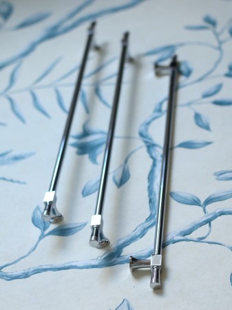 reling meblowy do szuflad mosiężny kolor chrom RM304