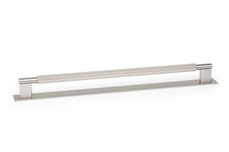 uchwyt meblowy srebrny szczotkowany Stripes  320 mm z podkładka