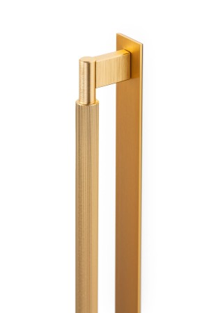 uchwyt meblowy szczotkowany złoty Stripes 1178  mm z podkładką 2