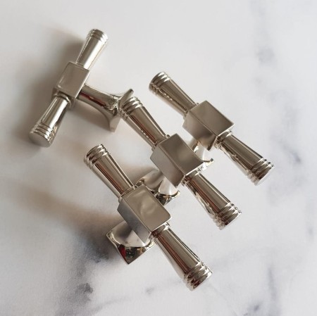 Uchwyt meblowy GM112 mosiężny mały bez guzika kolor nikiel