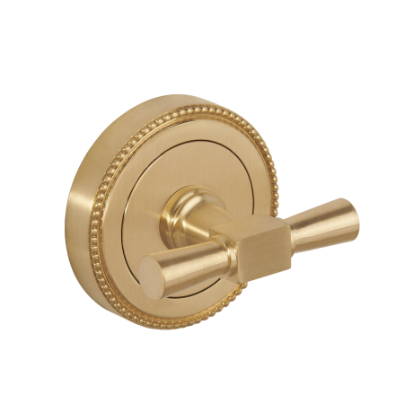 zamknięcie do WC AM104 rozeta z perełką mosiądz szczotkowany lakier mat