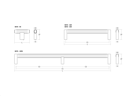uchwyt meblowy brooklyn czarny szczotkowany wymiary