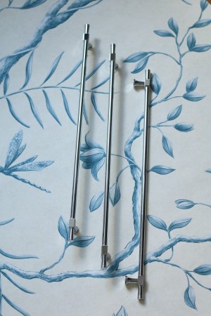 reling meblowy kuchenny do szuflad z mosiądzu kolor chrom RM304