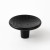 gałka meblowa Dysk drewniana czarna lakierowana