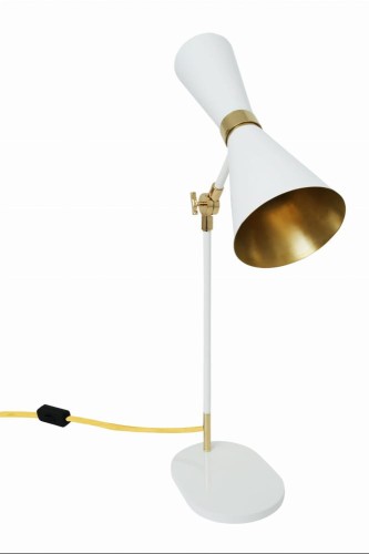 Przejdź do produktu lampa stołowa Shanti  złoto biała