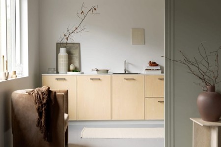 uchwyt meblowy Biscuit inox na meblach