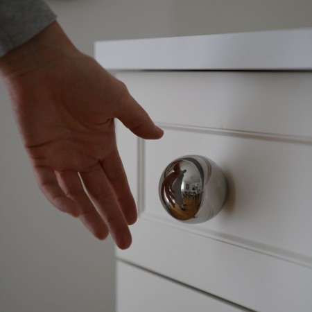 realizacja kula 6 cm inox stal nierdzewna nowoczesna
