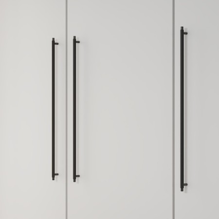 czarny mat reling uchwyt JOAN rozstaw 640 LONG