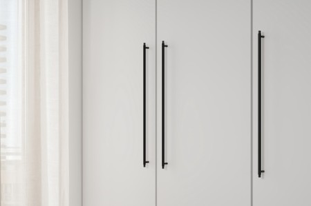czarny reling meblowy długi uchwyt meblowy