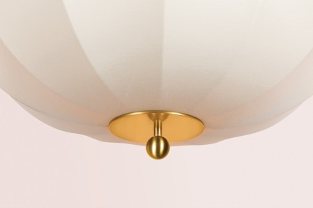 Lampa wisząca Meshelle detal mosiądz