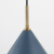 Lampa wisząca Fontana niebieska sztyca