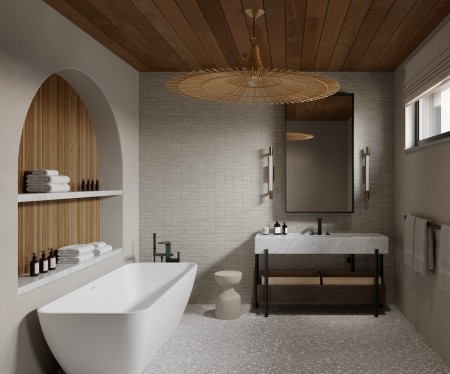 realizacja w pomieszczeniu Kinkiet Merced