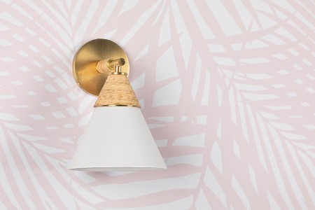 Lampa wisząca Mica 2 rozmiary detal rafia