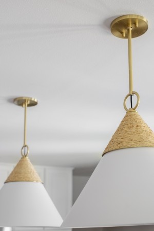 Lampa wisząca Mica 2 rozmiary przykład kuchni