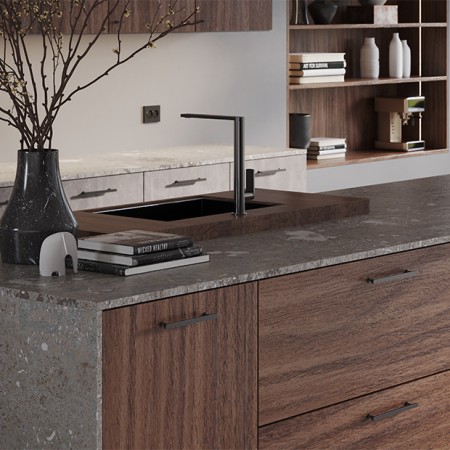 uchwyt meblowy 2587 czarny na meblach