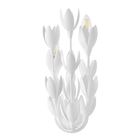 Kinkiet Flora biały front