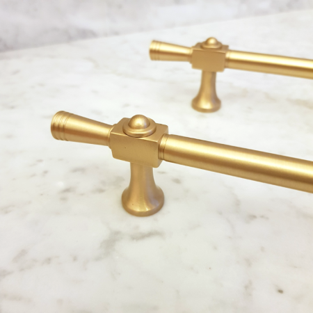 złoto satyna relingi meblowe z mosiądzu szczotkowanego RM305