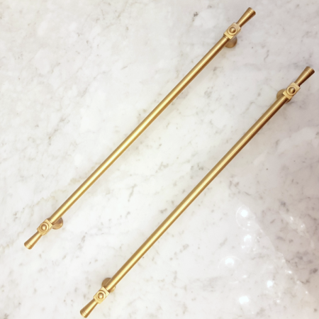 relingi meblowe do szuflad uchwyty złoto satyna mosiężne szczotkowane długie ozdobne