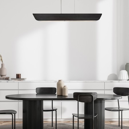 Lampa Arco czarna realizacja