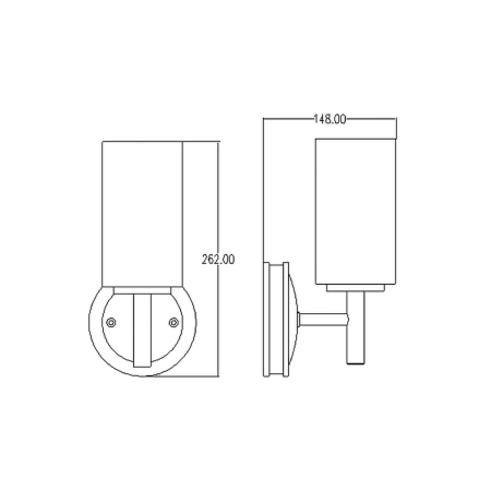 kinkiet Collier czarny rozmiar