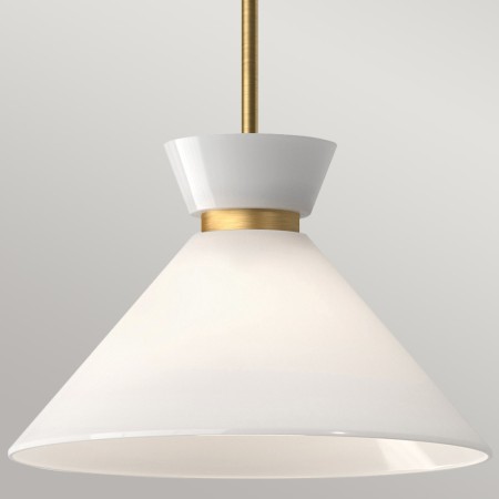 Lampa Halston złota klosz
