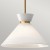Lampa Halston złota klosz