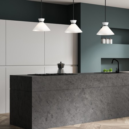 Lampa Halston czarna realizacja