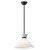 Lampa Halston czarna włączona
