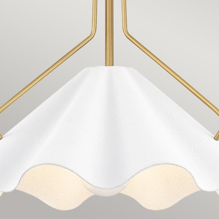 Lampa Mejia złota  stalowy klosz