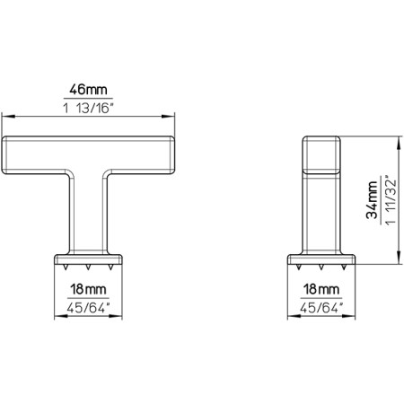 uchwyt meblowy Tbar 2520 wymiary