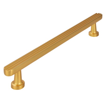 uchwyt meblowy złoty mat 2587 160 mm żłobiony