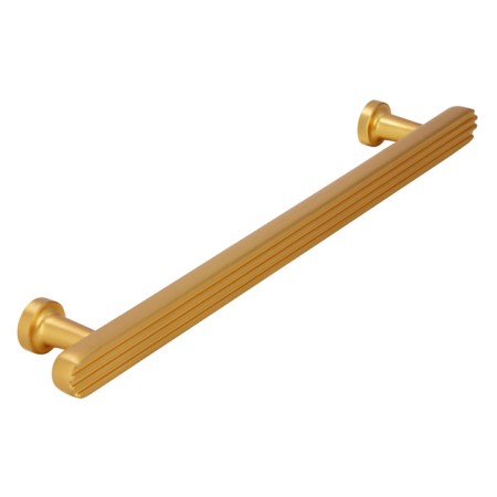 uchwyt meblowy złoty mat 2587 160 mm bok z prążkami