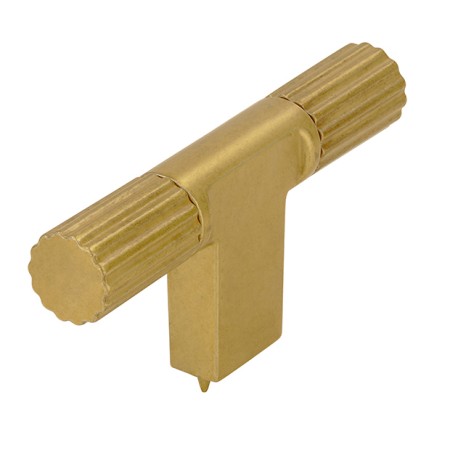 uchwyt meblowy T-bar 2592 antyczne złoto mat bok