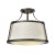 lampa plafon Charlotte starzony nikiel biel
