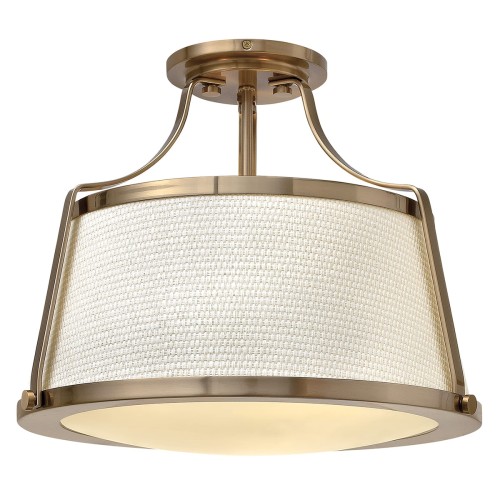 Przejdź do produktu lampa plafon Charlotte starzony mosiądz