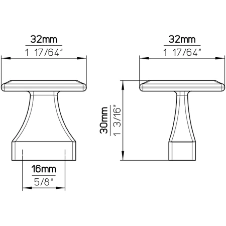 gałka meblowa 2439 wymiary