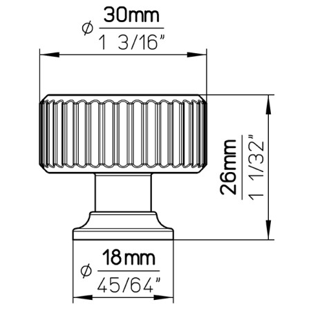 Gałka meblowa 2596 złoto patyna wymiary