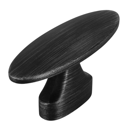 Przejdź do produktu Gałka meblowa Oval slim antyczne żelazo