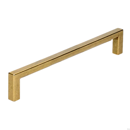 Uchwyt reling meblowy Linea antyczne złoto 192 mm