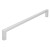 Uchwyt reling meblowy Linea aluminium szczotkowane 224 mm