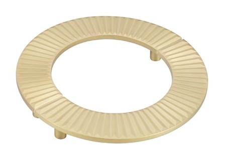 uchwyty ozdobne Carb półokrągły pierścień złoty mat