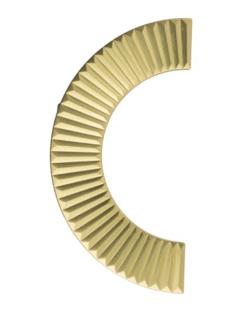 uchwyt ozdobny Carb półokrągły pierścień złoty matowy