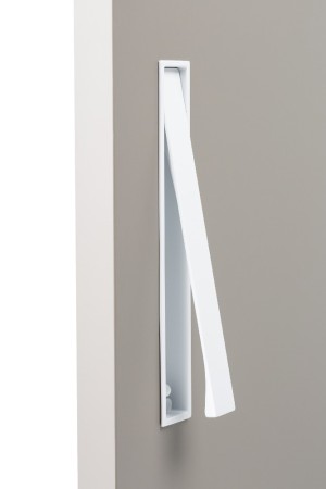 uchwyt meblowy wpuszczany Clos biały  bok