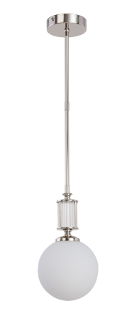 lampa wisząca Artu Glass mała nikiel