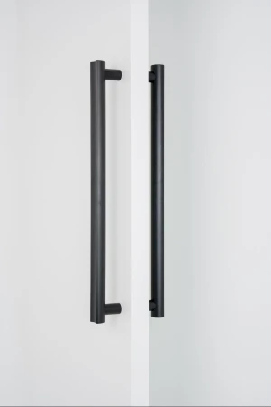 Uchwyt meblowy podłużny Moon BIG 384 mm czarny dwustronny