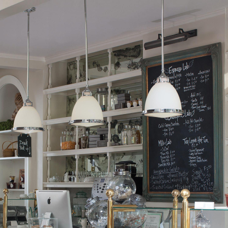 lampa amelia chrom i szkło