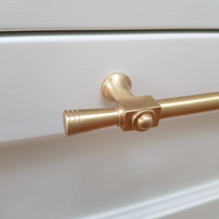 reling meblowy uchwyt do szuflad złoto satyna mosiądz szczotkowany RM307