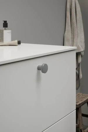 gałka meblowa Basic inox stal na meblu 2