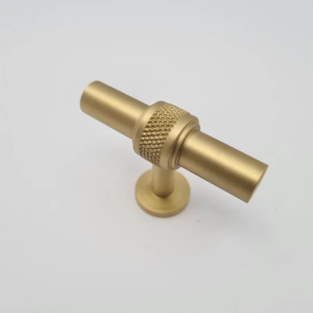 uchwyt meblowy mosięzny Tbar GM121 z diamentowaniem MSL