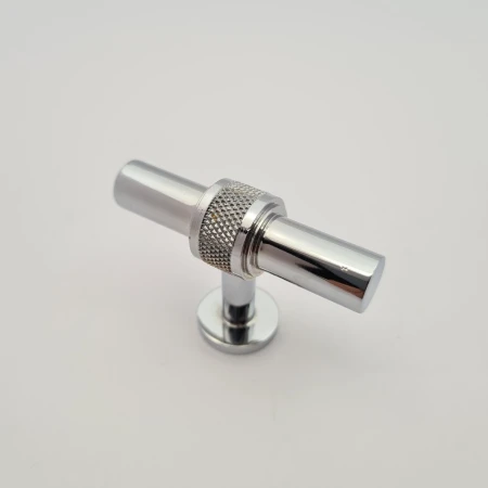 uchwyt meblowy mosiężny Tbar GM121 z diamentowaniem CH
